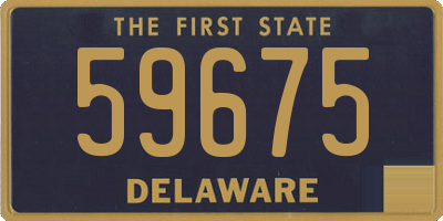 DE license plate 59675