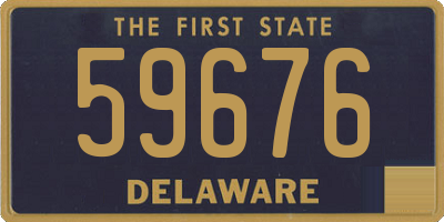 DE license plate 59676