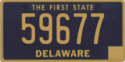 DE license plate 59677