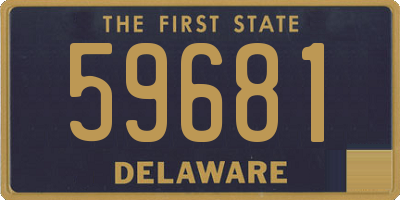 DE license plate 59681