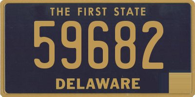 DE license plate 59682
