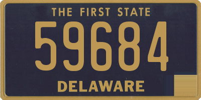 DE license plate 59684