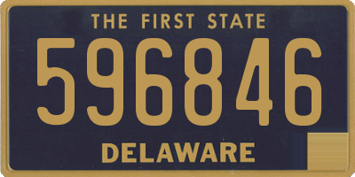 DE license plate 596846