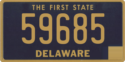 DE license plate 59685