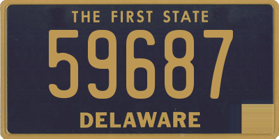 DE license plate 59687