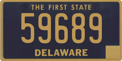 DE license plate 59689