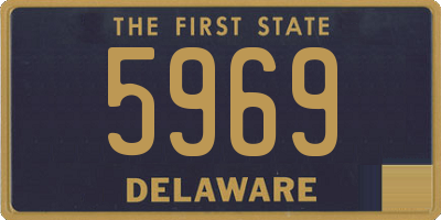 DE license plate 5969