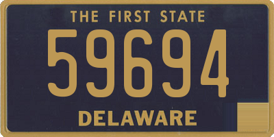 DE license plate 59694