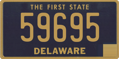 DE license plate 59695