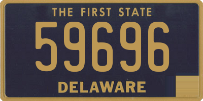DE license plate 59696