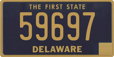 DE license plate 59697