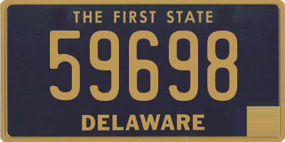 DE license plate 59698