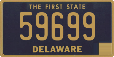 DE license plate 59699