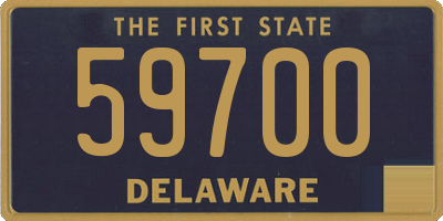 DE license plate 59700