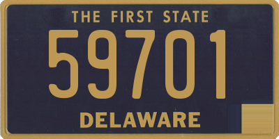 DE license plate 59701