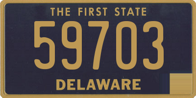 DE license plate 59703