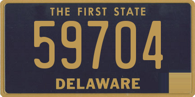 DE license plate 59704