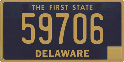 DE license plate 59706