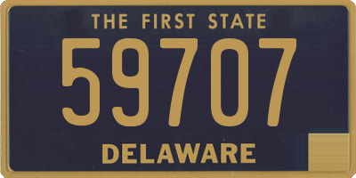 DE license plate 59707