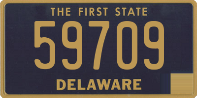 DE license plate 59709
