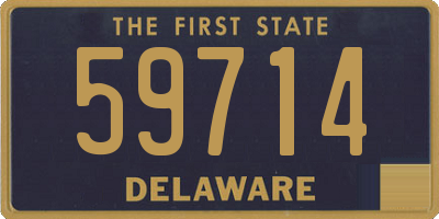 DE license plate 59714