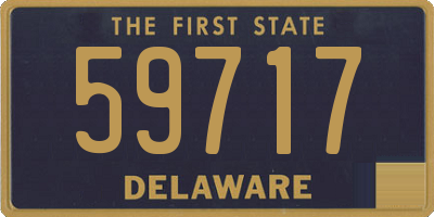 DE license plate 59717