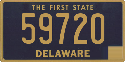 DE license plate 59720