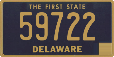 DE license plate 59722