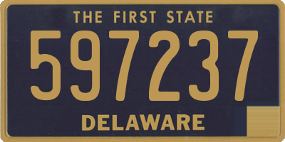 DE license plate 597237
