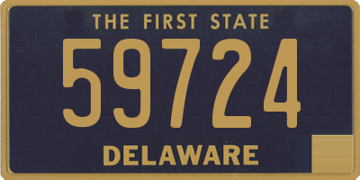 DE license plate 59724