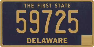 DE license plate 59725