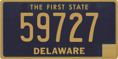 DE license plate 59727