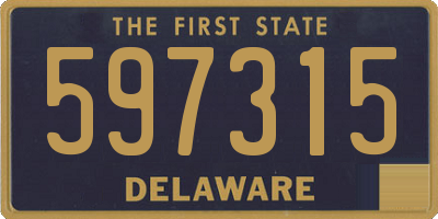 DE license plate 597315