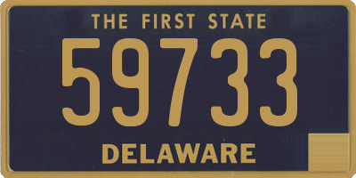 DE license plate 59733