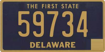 DE license plate 59734