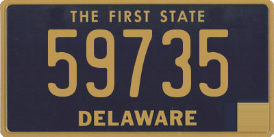DE license plate 59735