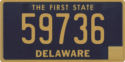 DE license plate 59736