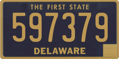 DE license plate 597379