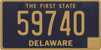 DE license plate 59740