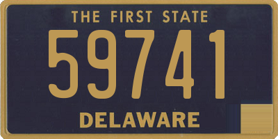 DE license plate 59741