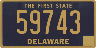 DE license plate 59743