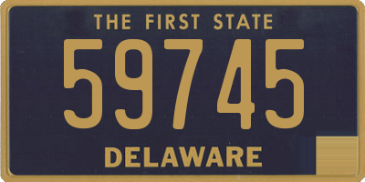 DE license plate 59745