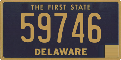 DE license plate 59746