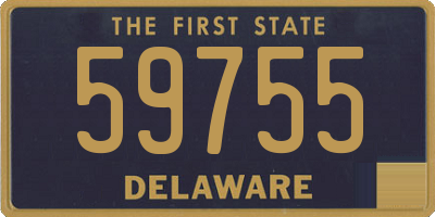 DE license plate 59755