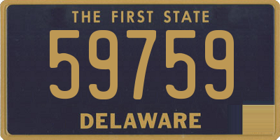 DE license plate 59759