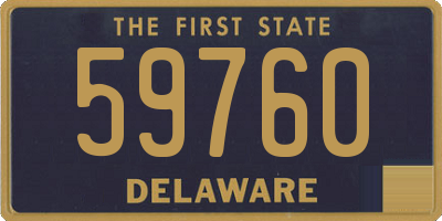 DE license plate 59760