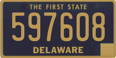 DE license plate 597608