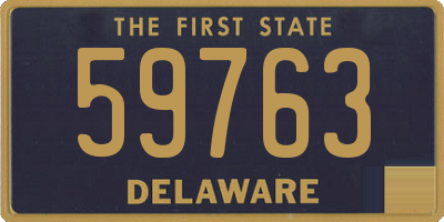 DE license plate 59763