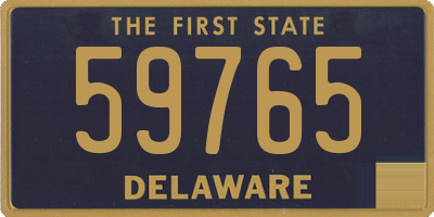 DE license plate 59765