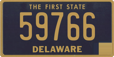 DE license plate 59766